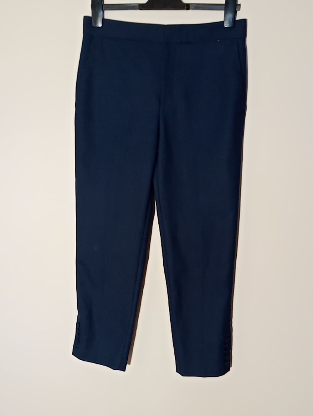 Club Monaco Navy Wool-Blend Tailored Ankle Trousers Size 6 W 15.5" R 10.5" I 27"